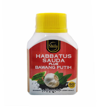 Shifa, Habbatus Sauda Plus Bawang Putih, 60 Capsules